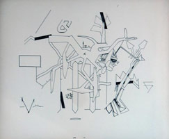 Don Suggs / 
Swastika, 1972 / 
        ink on paper / 
        11 x 14 in. (27.9 x 35.6 cm) 