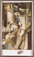 Marcel Duchamp / Mariée [The Bride], October 1937 Pochoir colored collotype / Paper Dimensions: 13 3/8 x 7 7/8 in. (34 x 20 cm) / Framed Dimensions: 19 7/8 x 14 1/7 x 1 in. (50.5 x 35.9 x 2.5 cm)