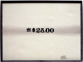 Edward Kienholz / 
          For $25.00, 1969 / 
          aquarelle and ink on paper / 
          12 1/4x 16 1/4 in. (31 x 41 cm) each