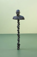 Enrique Martínez Celaya / 
The Tower, 2010 / 
bronze / 
57 x 17 1/4 x 8 1/2 in (144.8 x 43.8 x 21.6 cm)