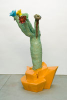 Matt Wedel / 
flower tree, 2007 / 
fired clay and glaze / 
73 x 46 x 31 in. (185.4 x 116.8 x 78.7 cm) 