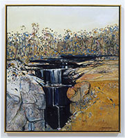 Fred Williams / 
Agnes Falls I, 1979 / 
oil on canvas / 
41 7/8 x 37 7/8 in (106.5 x 96.2 cm) / 
Private collection 