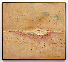 Fred Williams / 
Morning Landscape, (Pilbara Series), 1981 / 
oil on canvas / 
38 x 41 7/8 in (96.5 x 106.5 cm)