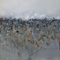 Silver Landscape, 1975 / 
oil on canvas / 
40 x 40 in (101.7 x 101.7 cm) / 
Private collection
