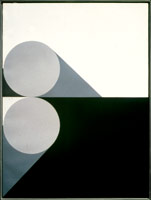 Frederick Hammersley / 
Even, 1962 / 
oil on linen / 
40 x 30 in. (101.6 x 76.2 cm) / 
Private collection 