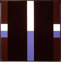 Frederick Hammersley / 
In two, 1977 / 
oil on linen / 
32 x 32 in. (81.3 x 81.3 cm)