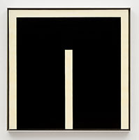 Frederick Hammersley / 
On & of, #4 1972 / 
oil on linen / 
panel: 23 7/8 x 23 3/4 in. (60.6 x 60.3 cm) / 
framed: 24 3/4 x 24 5/8 in. (62.9 x 62.5 cm)