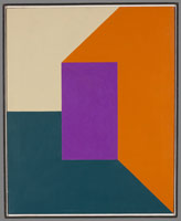 Frederick Hammersley / 
On in, #6 1961 / 
oil on linen / 
30 x 24 in. (76.2 x 61 cm)