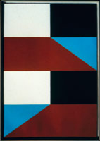 Frederick Hammersley / 
Same changed, 1960 / 
oil on linen / 
30 x 21 in. (76.2 x 53.3 cm) / 
Private collection 