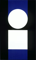 Frederick Hammersley /  
Understood, 1965 /  
oil on linen /  
51 x 31 in. (129.5 x 78.7 cm) /  
Private collection 