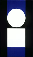 Frederick Hammersley /  
Understood, 1965 /  
oil on linen /  
51 x 31 in. (129.5 x 78.7 cm) /  
Private collection 