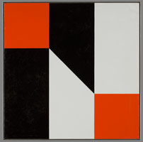 Frederick Hammersley /  
Pact, #4 1978 /  
oil on linen /  
45 x 45 in. (114.3 x 114.3 cm)