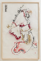 Gajin Fujita / 
Study of Hood Rats (ES LOS), 2012 / 
pencil and spraypaint on archival paper / 
68 3/4 x 44 in. (174.6 x 111.8 cm)