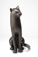 Gwynn Murrill / 
Big Sitting Cat 4, 2007 / 
      bronze / 
      31 1/2 x 16 x 22 in. (80 x 40.6 x 55.9 cm) / 
      Edition 2 of 9