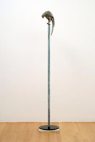 Gwynn Murrill / 
Parrot 1 - White, 2007 / 
      bronze (rotates on copper pole) / 
      14 1/2 x 4 1/2 x 8 1/2 in. (36.8 x 11.4 x 21.6 cm) / 
      Edition 2 of 6