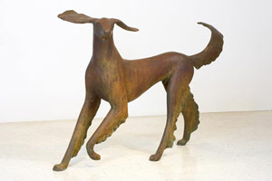 Gwynn Murrill / 
Running Saluki, 2005 / 
      bronze / 
      42 x 77 x 24 in. (106.7 x 195.6 x 61 cm) / 
      Edition 1 of 6