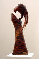 Gwynn Murrill / 
Tropical Bird, 2003 / 
      Koa Wood (unique) / 
      25 1/4 x 9 x 3 3/4 in. (64.1 x 22.9 x 9.5 cm)