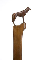 Gwynn Murrill / 
Wolf II - Stand, 2006 / 
      bronze / 
      63 1/2 x 6 1/2 x 1 3/4 in. (161.3 x 16.5 x 4.4 cm) / 
      Edition 4 of 8