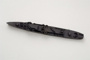 Ben Jackel / 
      USS Raymond (from 'Miles to Go Until We Sleep' Installation), 2008 - 2009 / 
      stoneware; ebony / 
      30 x 4 x 4 in. (76.2 x 10.2 x 10.2 cm)