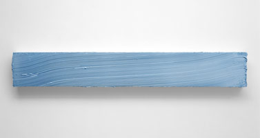 Jason Martin / 
Oriel, 2004 / 
oil on aluminum / 
11 3/4 x 70 3/4 in. (29.9 x 179.7 cm) / 
Private collection 