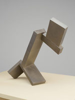 Joel Shapiro / 
untitled, 2007 - 2009 / 
bronze / 
overall: 56 1/4 x 25 5/8 x 19 5/8 in. (142.9 x 65.1 x 49.8 cm) / 
sculpture: 14 1/4 x 16 1/2 x 5 3/4 in. (36.2 x 41.9 x 14.6 cm) / 
base: 42 x 25 5/8 x 19 5/8 in. (106.7 x 65.1 x 49.8 cm)