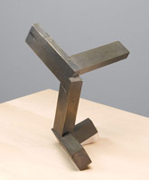 Joel Shapiro / 
untitled, 2007 / 
bronze / 
overall: 52 x 19 1/2 x 25 1/2 in. (132.1 x 49.5 x 64.8 cm) / 
sculpture: 10 1/8 x 9 x 7 1/2 in. (25.7 x 22.9 x 19.1 cm) / 
base: 42 x 19 1/2 x 25 1/2 in. (106.7 x 49.5 x 64.8 cm)