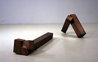 untitled, 2001-03 ed. 1/2 / 
bronze / 
21 x 73 x 32 in (53.3 x 185.4 x 81.3 cm)
