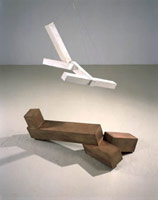 Joel Shapiro / 
untitled, 2001 - 2002 / 
bronze and plaster / 
52 1/2 x 48 x 30 in (133.4 x 121.9 x 76.2 cm) 