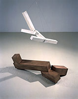 Joel Shapiro / 
untitled ed. 2/2, 2001-02 / 
bronze and plaster / 
52 1/2 x 48 x 30 in. (133.4 x 121.9 x 76.2 cm)