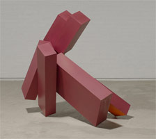 Joel Shapiro / 
untitled, 2005-2008 / 
oil paint on wood / 
51 1/4 x 45 x 32 1/2 in. (130.2 x 114.3 x 82.6 cm) / 
(js08-09)