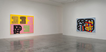 Installation photography, Jonathan Lasker - Recent Paintings