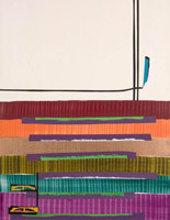 Juan Uslé / 
Sueño de Salomón 2, 2008 / 
      mixed media on canvas / 
      24 x 18 in. (61 x 46 cm)