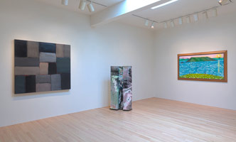 Sean Scully / 
Grey Wall Blue, 2005 / 
oil on linen / 
55 1/8 x 59 1/4 in. (140 x 150.5 cm)
 / 
Richard Deacon / 
Housing 10, 2012 / 
Marbling on folded STPI handmade paper, constructed with magnet button / 
60 1/4 x 32 x 19 1/4 in. (153 x 81.3 x 48.9 cm) / 
 / 
David Hockney / 
The Maelstrom. Bodo., 2002 / 
watercolour on paper (6 sheets) / 
36 x 72 in. (91.4 x 182.9 cm) / 
frame: 44 1/8 x 80 1/4 in. (112.1 x 203.8 cm)