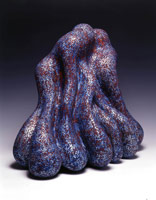 Ken Price / 
Toots, 2002 / 
acrylic on fired ceramic / 
21 x 24 x 16 in (53.3 x 61 x 40.6 cm) / 
Private collection 