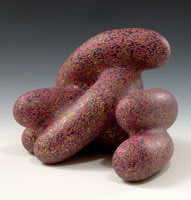 Ken Price / 
Hotso, 2008 / 
        acrylic on fired ceramic / 
        9 3/4 x 15 x 12 in. (24.8 x 38.1 x 30.5 cm) / 
        Private collection 