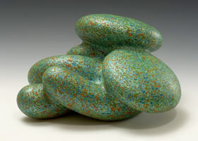 Ken Price / 
Cocodo, 2008 / 
acrylic on fired ceramic / 
9 x 14 1/2 x 13 1/2 in. (22.9 x 36.8 x 34.3 cm) / 
Private collection 