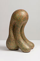 Ken Price / 
Dos, 2003 / 
acrylic on fired ceramic / 
18 1/2 x 10 1/2 x 13 in. (47 x 26.7 x 33 cm)