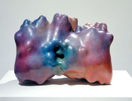 The Squeeze, 1995
ceramic & acrylic paint
19 1/2 x 27 1/2 x 14 in (49.5 x 69.9 x 35.6 cm)
Private collection