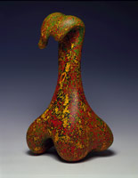 Pacific, 2000 / 
acrylic on fired ceramic / 
21 1/2 x 11 1/4 x 9 1/2 in (54.6 x 28.6 x 24.1 cm) / 
Private collection