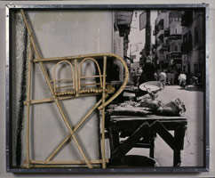 Edward & Nancy Reddin Kienholz / 
Abu-Ben Monoseries, 1992 / 
mixed media assemblage / 
39 1/2 x 37 1/4 x 4 in. (100.33 x 94.61 x 10.16 cm)