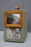 Edward & Nancy Kienholz / 
The Block Head, 1980 / 
mixed media assemblage / 
12 1/2 x 8 1/2 x 12 1/4 in. (31.75 x 21.59 x 31.11 cm) / 
edition of 75