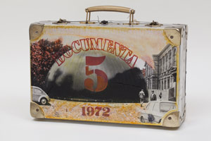 Edward & Nancy Reddin Kienholz / 
Dome Edition Dusseldorf, 1972  / 
mixed media hand painted suitcase  / 
10 x 15 3/4 x 4 3/4 in. (25.4 x 40 x 12.1 cm)