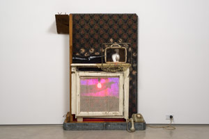 Edward & Nancy Reddin Kienholz / Drawing for the Hoerengracht No. 9, 1986 / mixed media assemblage / 63 x 45 x 13 in. (160 x 114.3 x 33 cm)