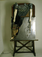 Edward & Nancy Reddin Kienholz / 
Man with Blue Shirt, 1989 / 
mixed media assemblage  / 
80 3/4 x 46 1/2 x 29 1/2 in. (205.1 x 118.1 x 74.9 cm)