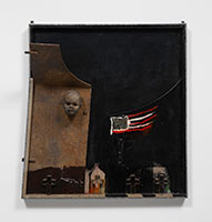 Edward & Nancy Reddin Kienholz / 
Still Dead End Dead II, 1987 / 
mixed media assemblage / 
33 3/4 x 36 3/4 x 11 1/4 in. (85.7 x 93.3 x 28.6 cm)