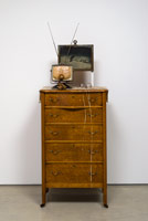 Edward & Nancy Reddin Kienholz / Useful Art No. 1 (chest of drawers & tv), 1992 / mixed media assemblage / 76 x 27 x 19 in. (193 x 68.6 x 48.3 cm)