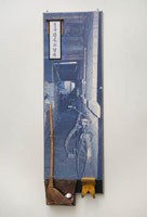 Edward & Nancy Reddin Kienholz / 
Yip Monoseries, 1989 / 
mixed media assemblage / 
82 1/4 x 25 3/4 x 6 in.