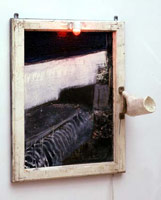 Edward & Nancy Reddin Kienholz / 
Drawing for the Hoerengracht No. 11, 1987 / 
mixed media assemblage / 
29 x 23 x 11 in. (74 x 59 x 28 cm)