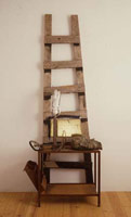 Edward & Nancy Reddin Kienholz / 
The Cost, 1988 / 
mixed media assemblage / 
97 x 37 x 22 1/2 in. [247 x 94 x 58 cm]