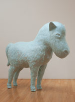 Matt Wedel / 
pony, 2008  / 
fired clay and glaze  / 
58 x 69 x 20 in. (147.3 x 175.3 x 50.8 cm) 